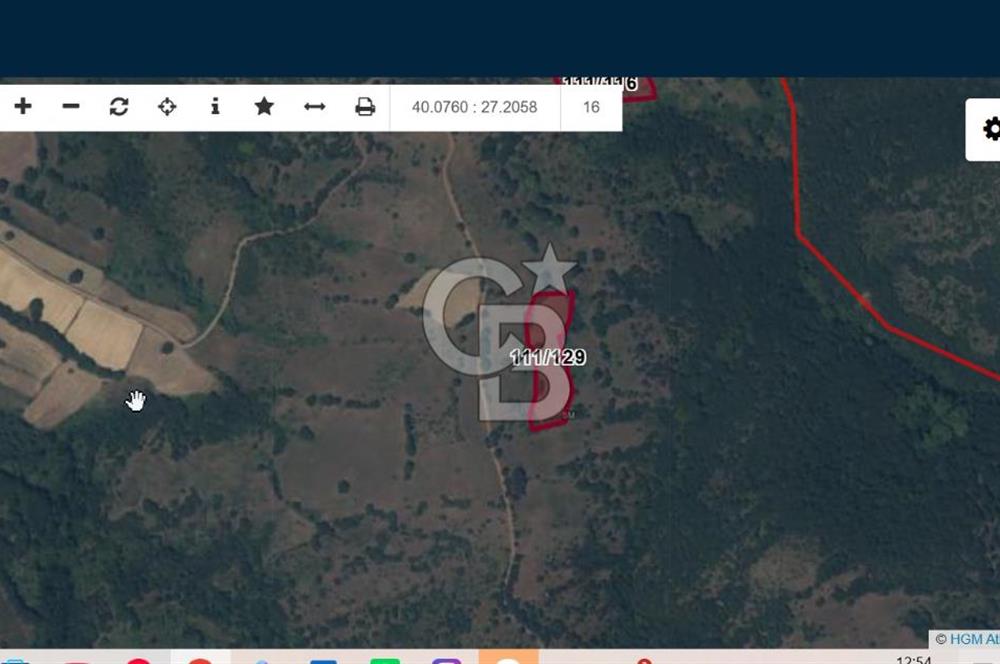 Çanakkale Çan Asmalı Donbacı’da Satılık Tarla