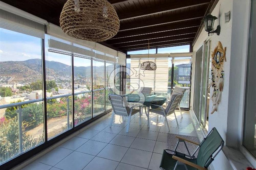 BODRUM GÜNDOĞAN DENİZ MANZARALI EŞYALI YILLIK KİRALIK TRİPLEKS