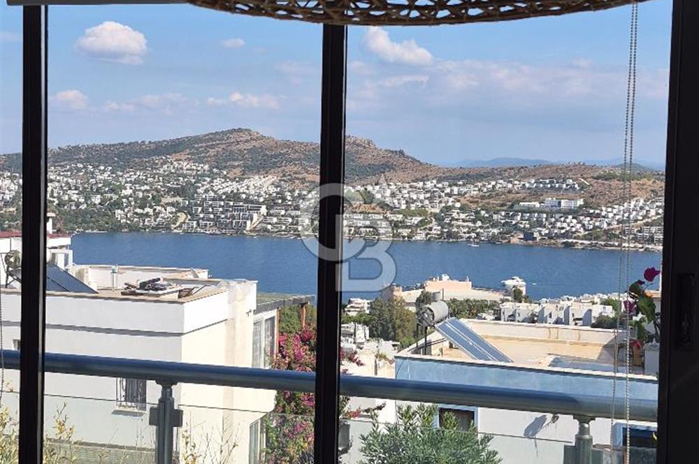 BODRUM GÜNDOĞAN DENİZ MANZARALI EŞYALI YILLIK KİRALIK TRİPLEKS