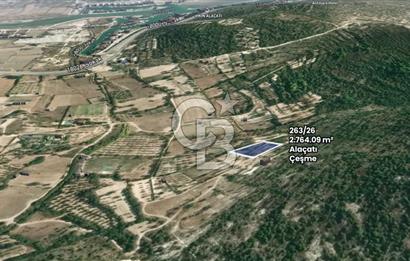 ÇEŞME ALAÇATI PORTA YAKIN, DENİZ MANZARALI SATILIK FIRSAT ARAZİ