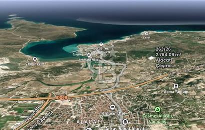 ÇEŞME ALAÇATI PORTA YAKIN, DENİZ MANZARALI SATILIK FIRSAT ARAZİ