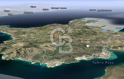 ÇEŞME ALAÇATI PORTA YAKIN, DENİZ MANZARALI SATILIK FIRSAT ARAZİ