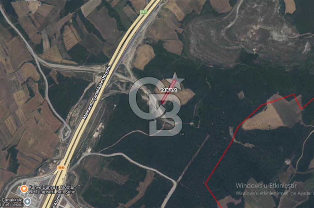 LAPSEKİ SULUCA’DA 1.920 m² SATILIK TARLA