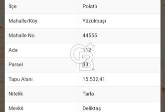 ANKARA POLATLI'DA SATILIK 15.532 M2 ARAZİ - 1 - 376533