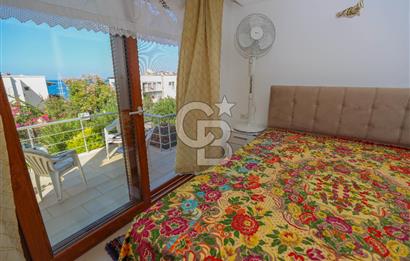 Bodrum Gündoğan Merkezde  Deniz Manzaralı Yenilenmiş 4+2 Tripleks