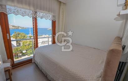 Bodrum Gündoğan Merkezde  Deniz Manzaralı Yenilenmiş 4+2 Tripleks