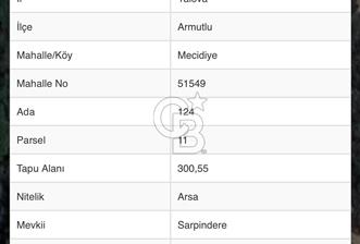 YALOVA ARMUTLU'DA DENİZ MANZARALI, VİLLA İMARLI ARSA - 2 - 376558