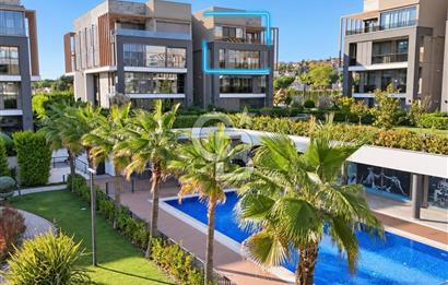 Avlu Bademli'de Eşyalı, Havuz Manzaralı 4,5+1 Dubleks Daire