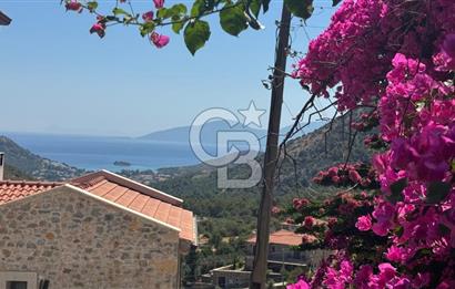 DATÇA EMECİK’TE DENİZ MANZARALI, LOFT MÜŞTEMİLATLI 3+1 VİLLA