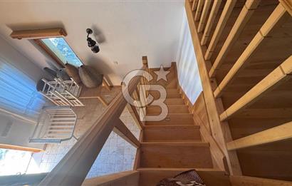 DATÇA EMECİK’TE DENİZ MANZARALI, LOFT MÜŞTEMİLATLI 3+1 VİLLA