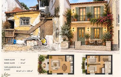  AYVALIK'IN TARİHİ RUM MAHALLESİ'NDE RESTORASYONLUK TAŞ EV FIRSATI 