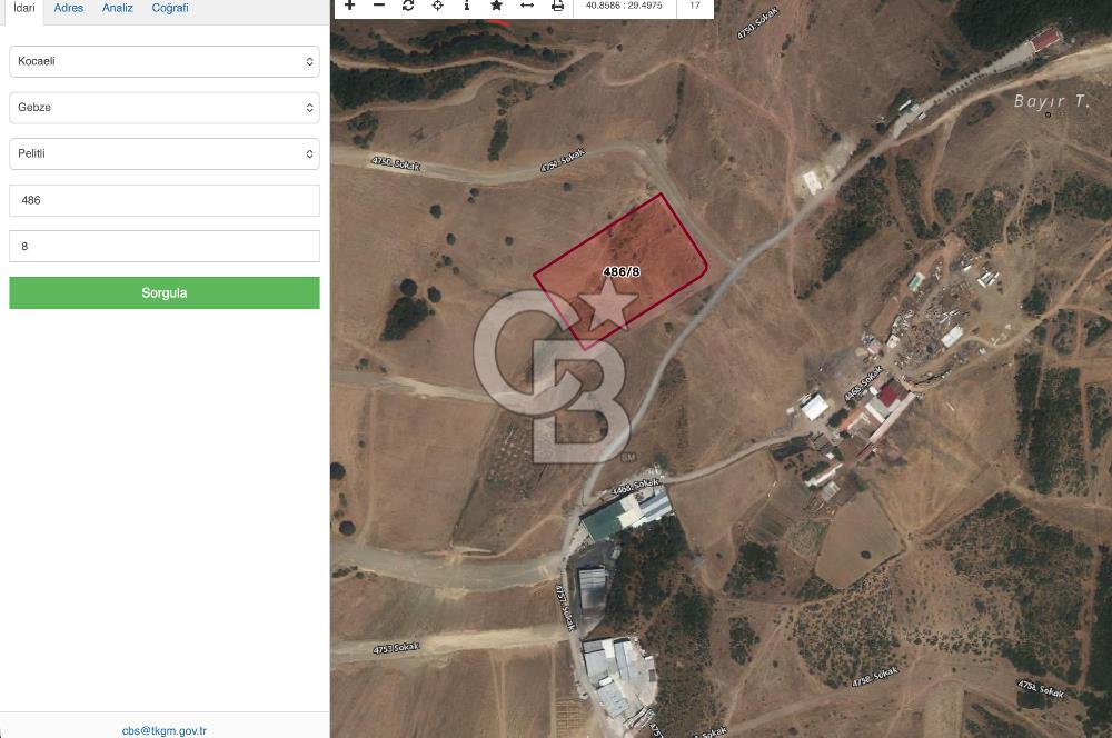Gebze Sanayi ve Lojistik Aksında | 12.492 m² Satılık Arsa