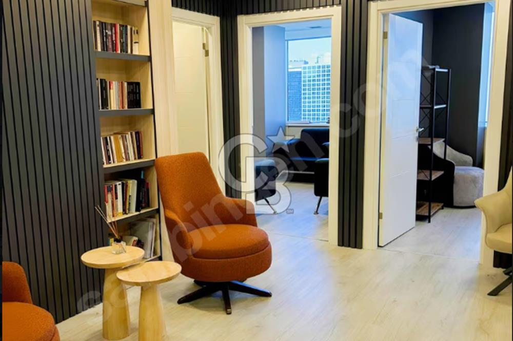 Maslak Beybi Giz plaza 250m2 full dekorasyonlu 14. Kat kiralık