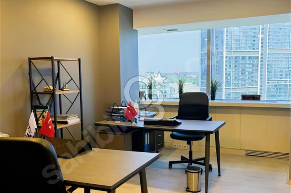 Maslak Beybi Giz plaza 250m2 full dekorasyonlu 14. Kat kiralık