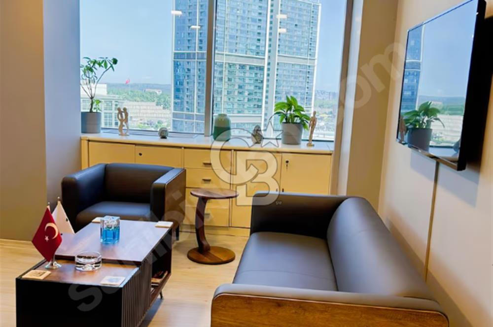 Maslak Beybi Giz plaza 250m2 full dekorasyonlu 14. Kat kiralık