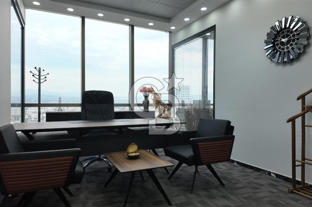 FOLKART TOWERS B KULEDE PRESTİJLİ, KİRALIK FULL EŞYALI OFİS