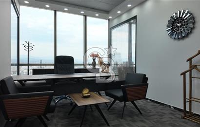 FOLKART TOWERS B KULEDE PRESTİJLİ, KİRALIK FULL EŞYALI OFİS