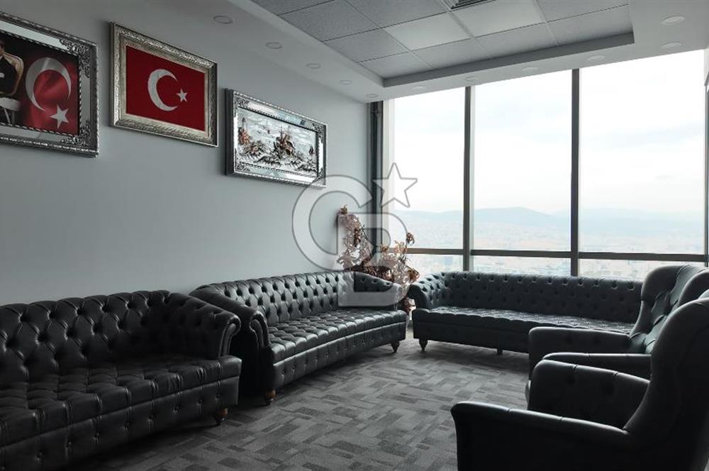 FOLKART TOWERS B KULEDE PRESTİJLİ, KİRALIK FULL EŞYALI OFİS