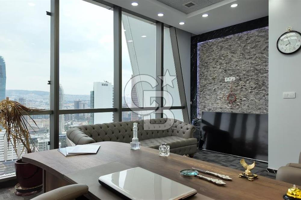 FOLKART TOWERS B KULEDE PRESTİJLİ, KİRALIK FULL EŞYALI OFİS