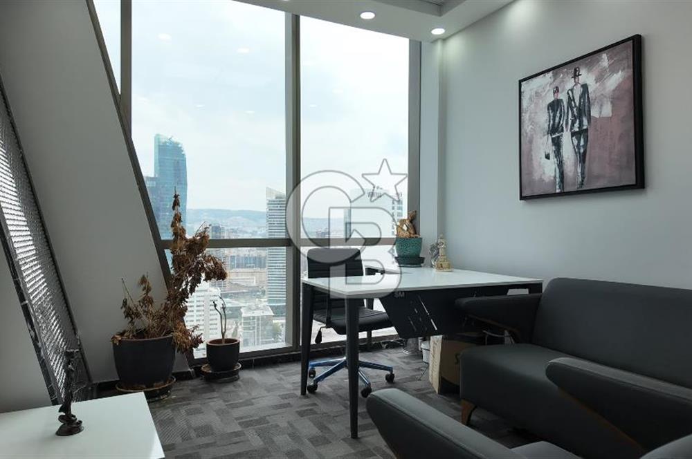 FOLKART TOWERS B KULEDE PRESTİJLİ, KİRALIK FULL EŞYALI OFİS