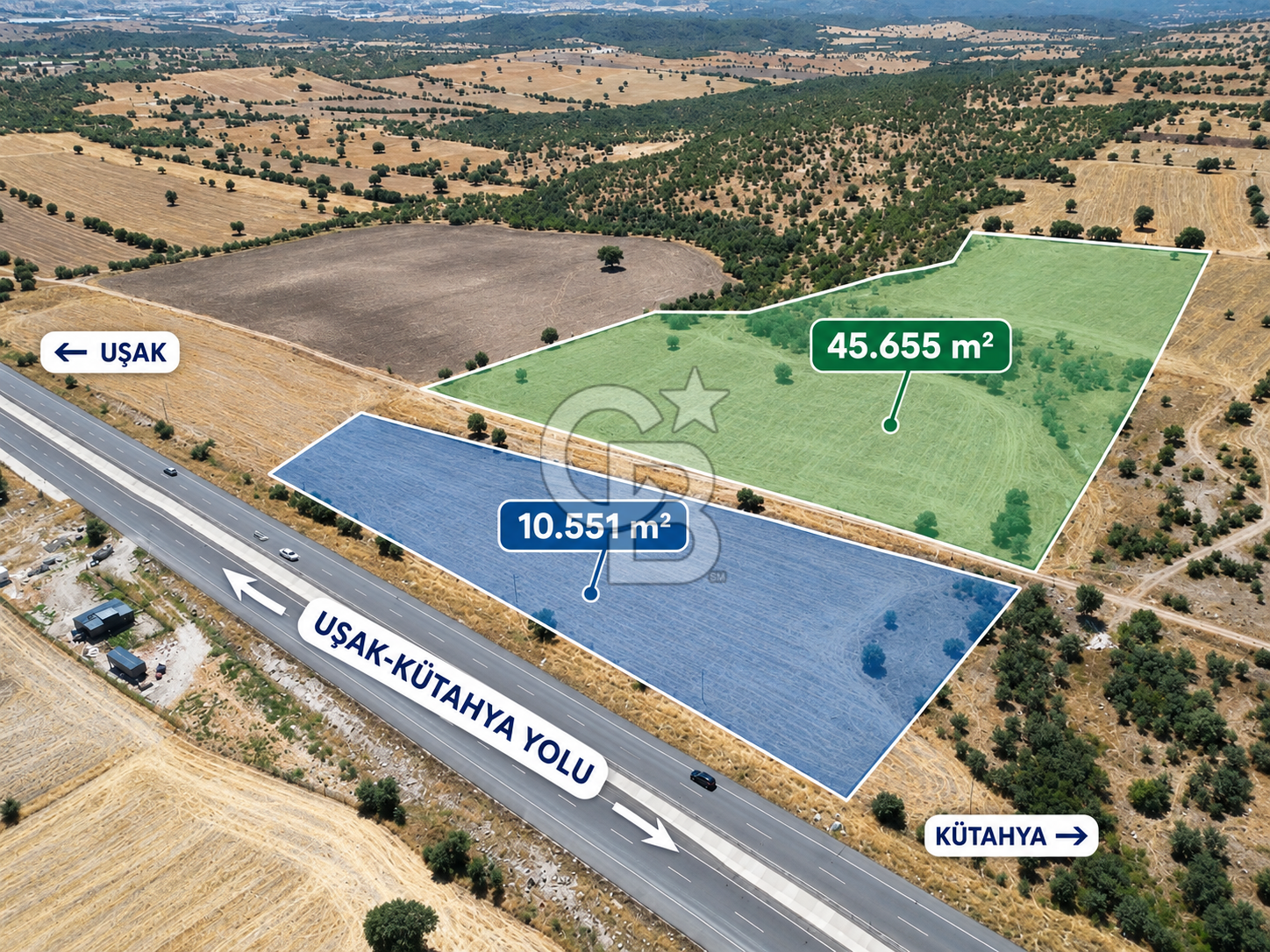 CB OPİA'DAN BEYLERHAN OSB YAKINI STRATEJİK KONUMDA 56.000m²TARLA