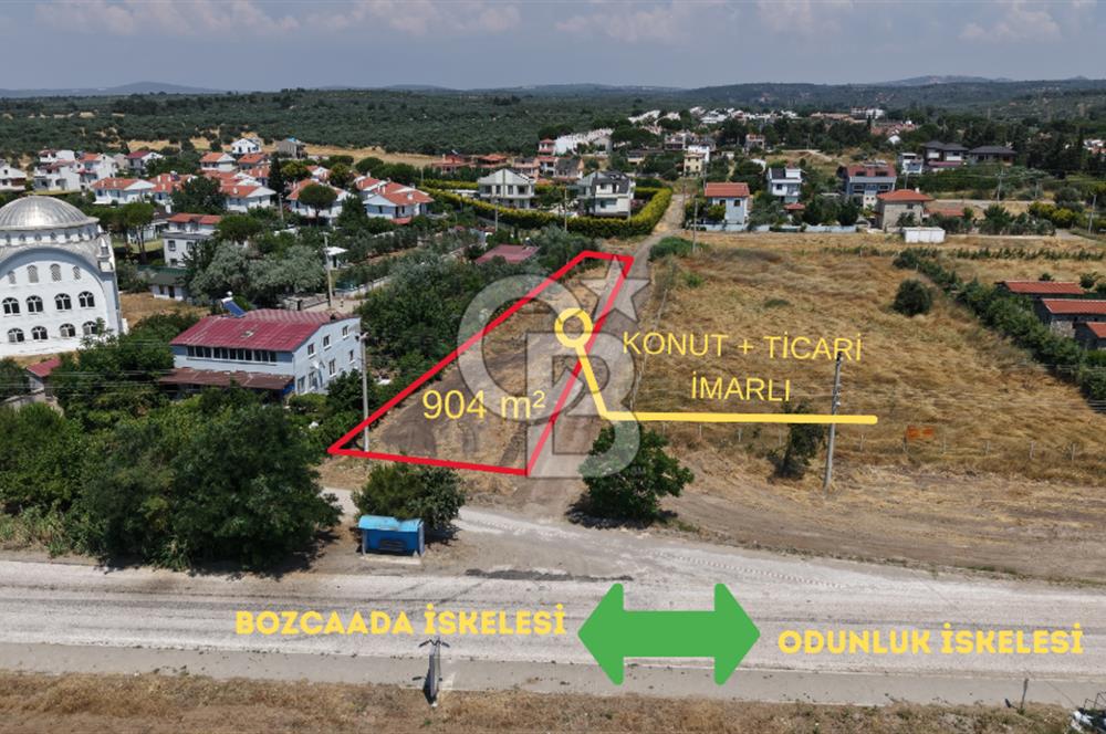 GEYİKLİ ODUNLUK DENİZE 200 mt SATILIK ARSA KONUT+TURİZM İMARLI
