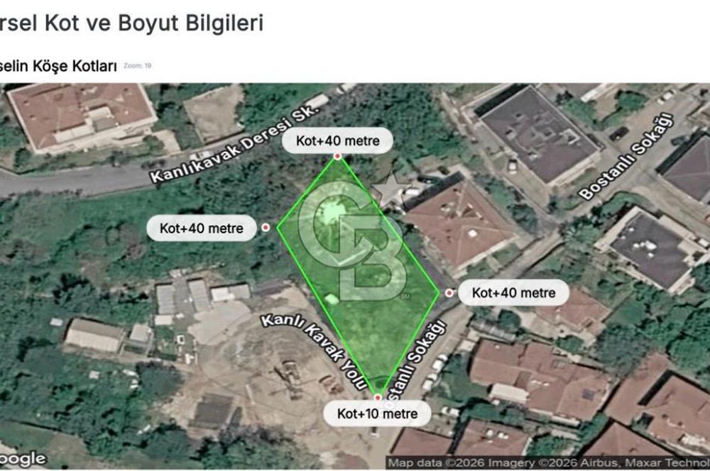 Sarıyer Mirgün'de 1.035m² Boğaziçi Öngörünümlü Yatırımlık Arazi