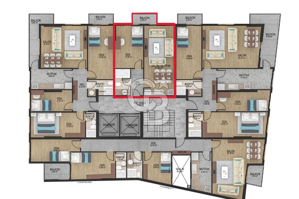 İZMİR KARŞIKAYA BOSTANLI İSKELE KARŞISINDA 1+1 SATILIK DAİRE CB-PH