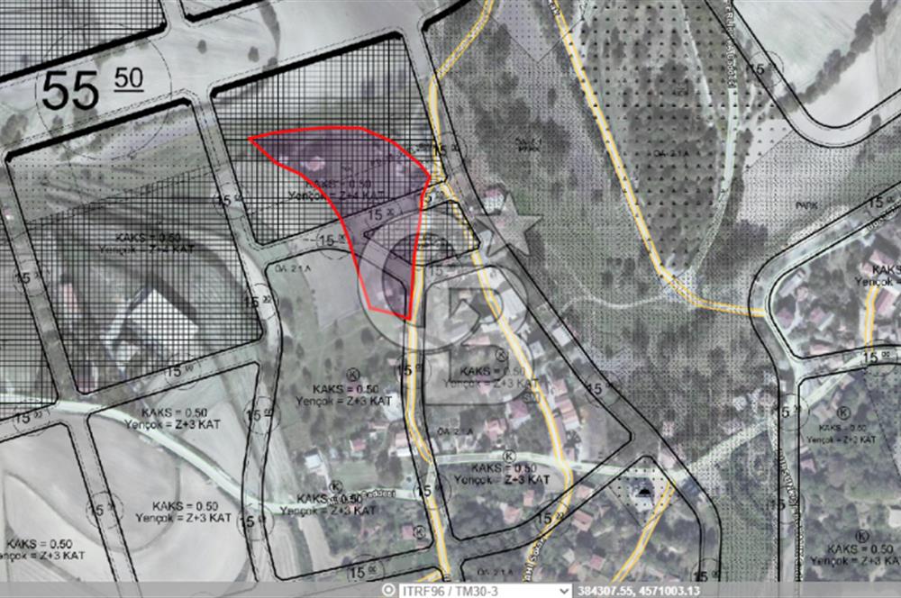 BOYALIK YENİ ŞEHİRDE 160M2 Z+4 ,TİCARİ İMAR DÜZENLEMESİNDE ARAZİ