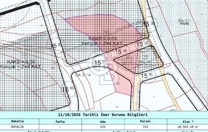 BOYALIK YENİ ŞEHİRDE 160M2 Z+4 ,TİCARİ İMAR DÜZENLEMESİNDE ARAZİ