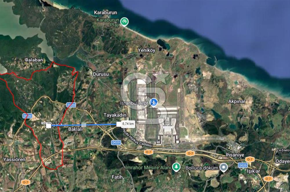 BOYALIK YENİ ŞEHİRDE 160M2 Z+4 ,TİCARİ İMAR DÜZENLEMESİNDE ARAZİ