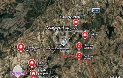 Eskişehir yoluna sınır fırsat 1+1 getirili arsa