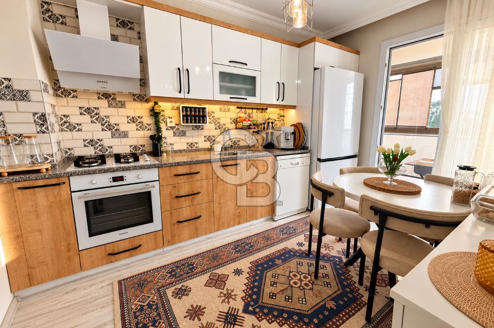 ÇAMLIPINAR'DA 110 M² NET | 2 BANYOLU, ÇİFT BALKONLU 2+1