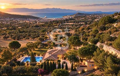 ÇEŞME FAHRETTİN PAŞA'DA 3.771 M² ARAZİDE, ÖZEL PEYZAJLI 6+1 VİLLA