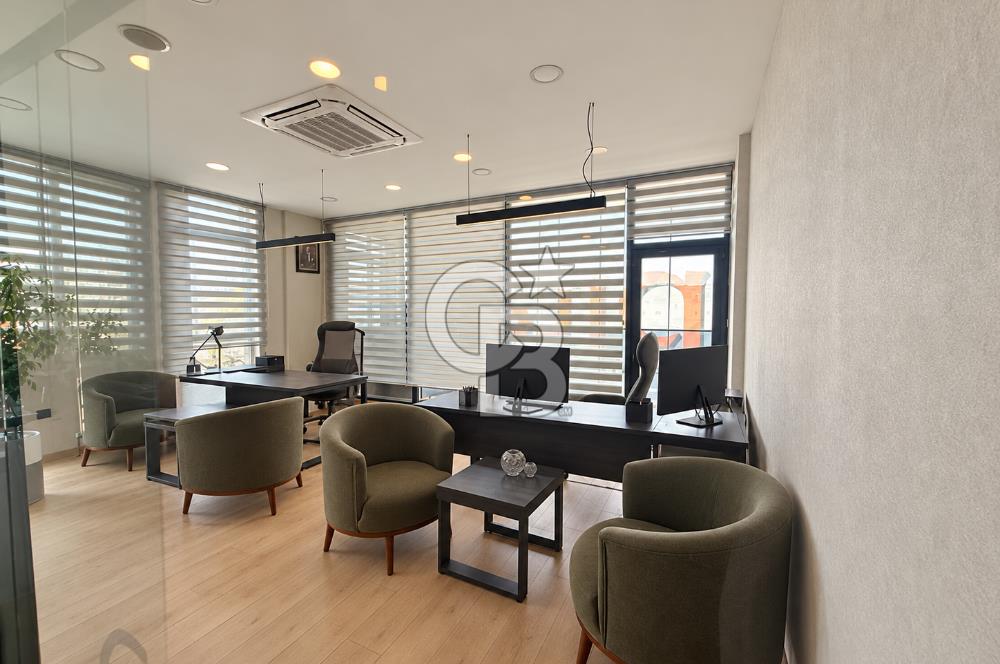 İVEDİK EKSEN PLAZADA SATILIK CADDE CEPHELİ YAPILI&MOBİLYALI OFİS