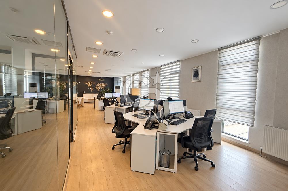 İVEDİK EKSEN PLAZADA SATILIK CADDE CEPHELİ YAPILI&MOBİLYALI OFİS