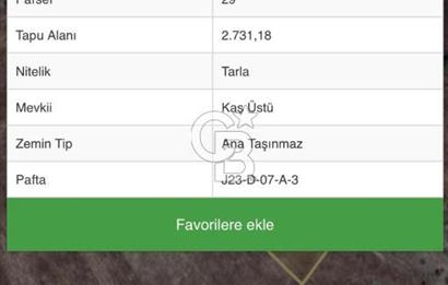 KÜTAHYA ÇAVDARHİSAR YATIRIMLIK ARAZİ