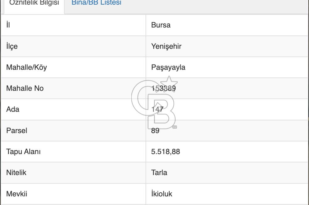  Emlak Arsa Satılık Bursa Yenişehir Köyler Paşayayla Mh. Favori İlanlarım Favori Aramalarım Size Özel İlanlar Karşılaştır BURSA YENİŞEHİR PAŞAYAYLADA 5.518 m² MÜSTAKİL TAPULU TARLA