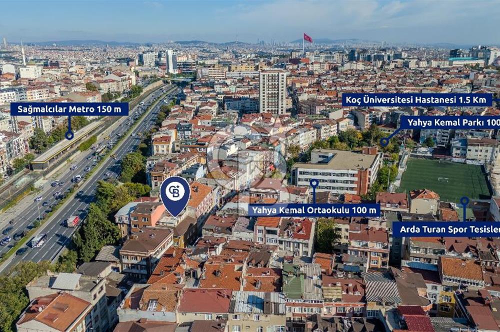 BAYRAMPAŞA YAHYA KEMAL CAD SATILIK KOMPLE BİNA 100 AY AMORTİSMAN