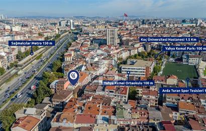 BAYRAMPAŞA YAHYA KEMAL CAD SATILIK KOMPLE BİNA 100 AY AMORTİSMAN
