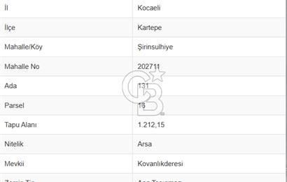 ŞİRİNSULHİYE MERKEZE YAKIN YOLA CEPHELİ BÜTÜNLEŞİK PARSELLİ ARSA