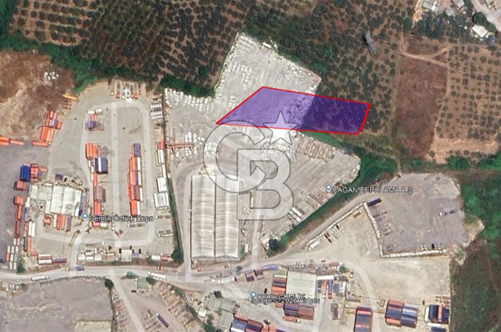 Bursa Gemlik'te lojistik ve depolama imar bölgesinde imarlı arsa