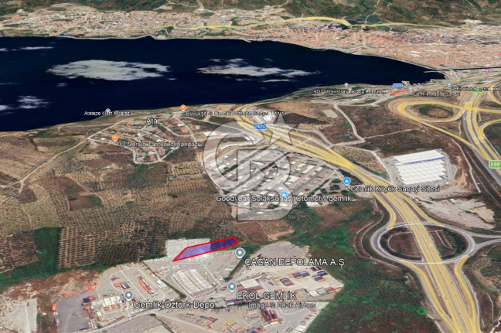 Bursa Gemlik'te lojistik ve depolama imar bölgesinde imarlı arsa