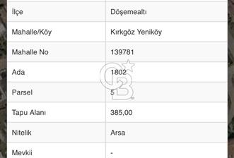 0.50 EMSAL VİLLA İMARLI - 1 - 377625