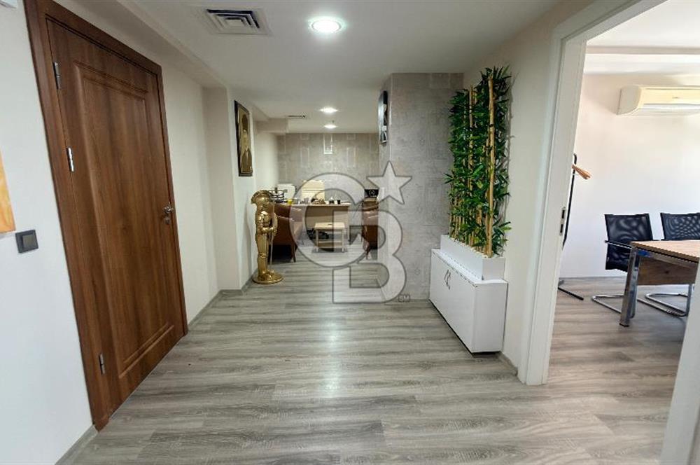 İZMİR BAYRAKLI EMİNOĞLU PLAZADA PRESTİJLİ SATILILIK 3+1 PLAZA OFİSİ