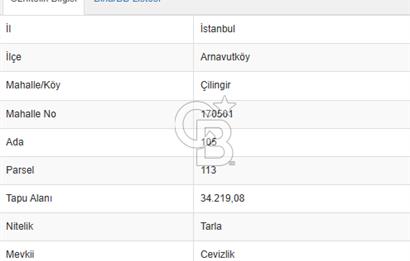 ÇİLİNGİR YENİŞEHİRDE 261M2 İMAR DÜZENLEMESİNDE 0.50 EMSAL ARAZİ