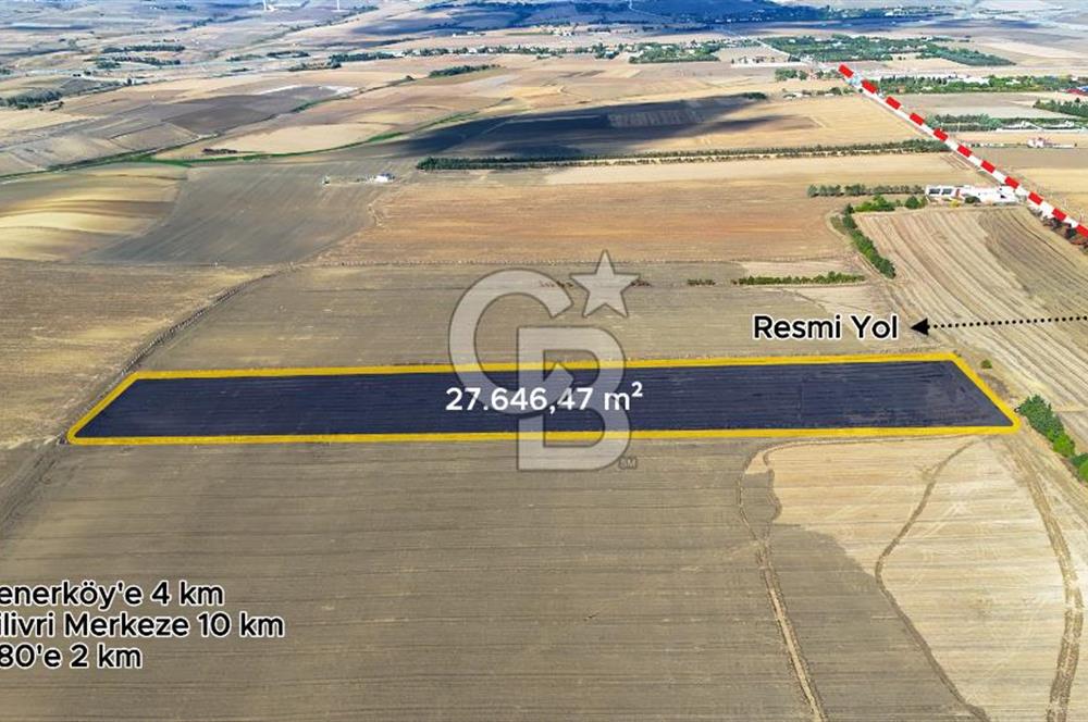 SİLİVRİ ALİPAŞA' DA SATILIK 27.646 m² BÜYÜK ÖLÇEKLİ ARAZİ