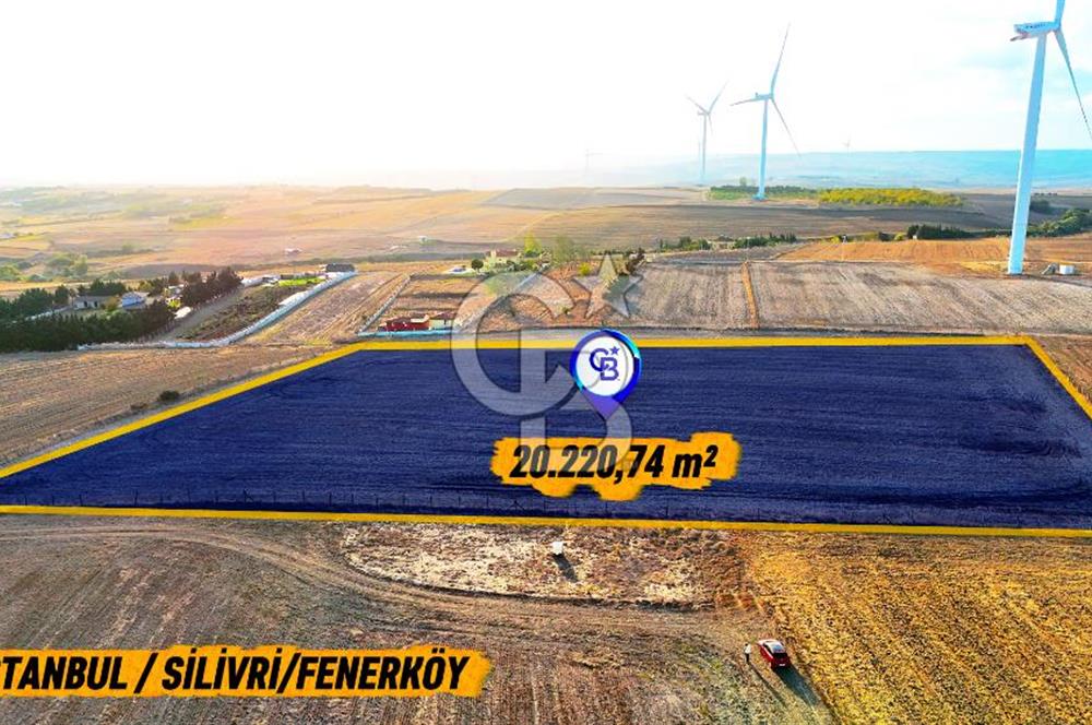 İstanbul Silivri Fenerköyde Satılık 20 Dönüm Yatırımlık Arazi