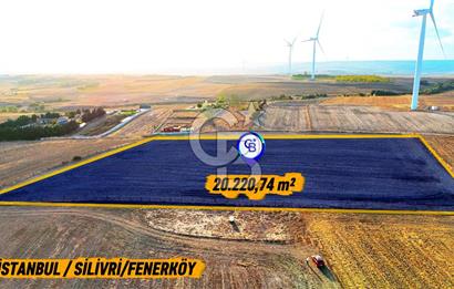 İstanbul Silivri Fenerköyde Satılık 20 Dönüm Yatırımlık Arazi