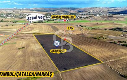 İSTANBUL ÇATALCA NAKKAŞTA 44 DÖNÜMLÜK ARAZİ FIRSATI